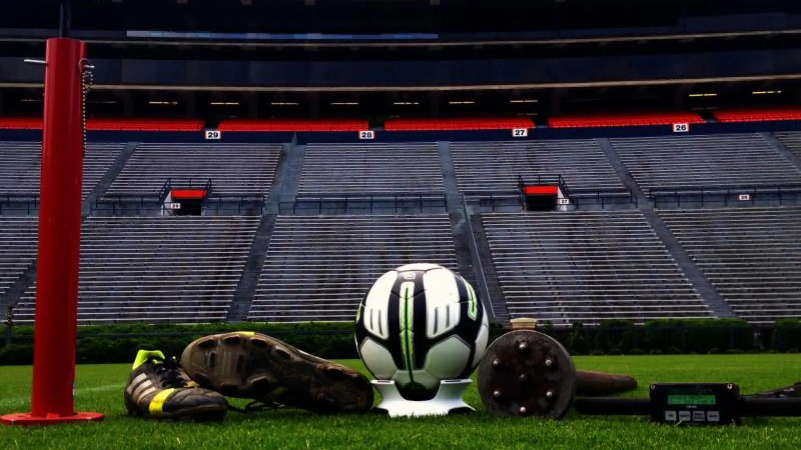 Soccer ball on a field