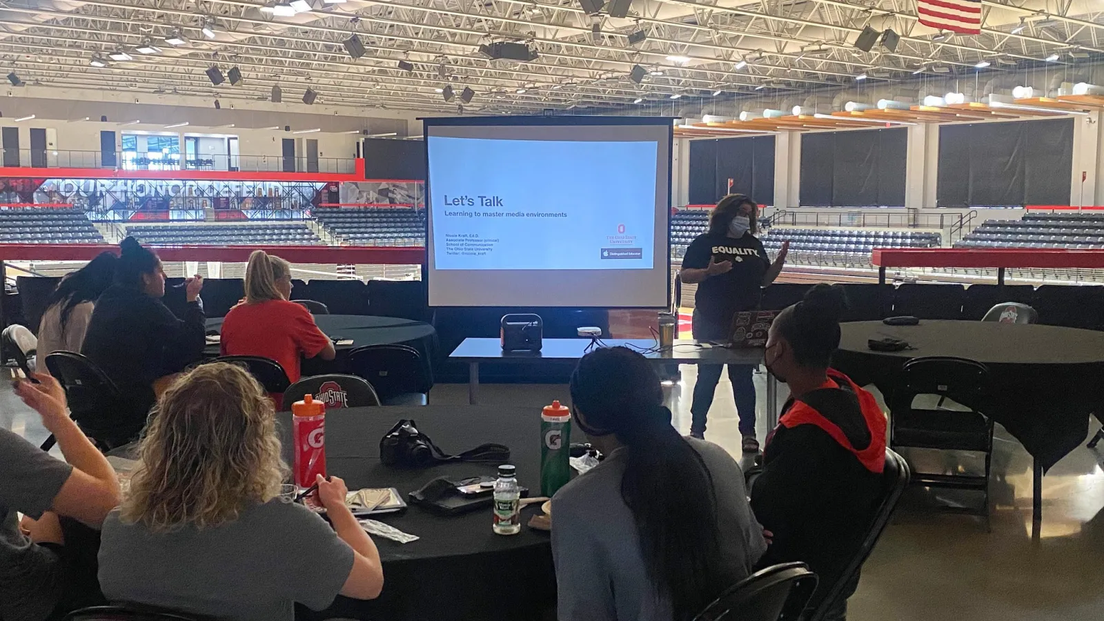 Kraft speaks to volleyball