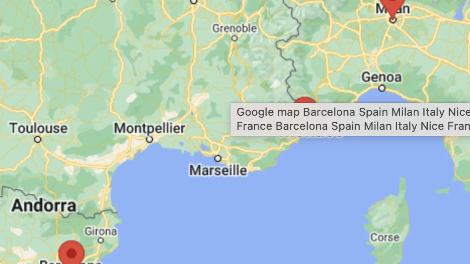 Map for Study Abroad to Europe