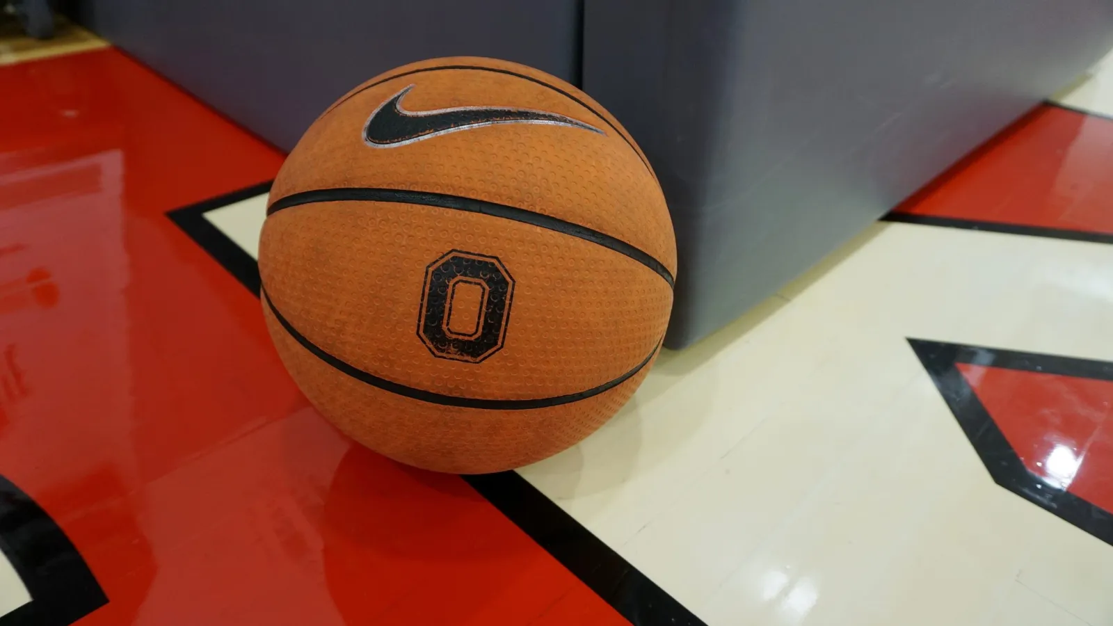 basketball with OSU logo