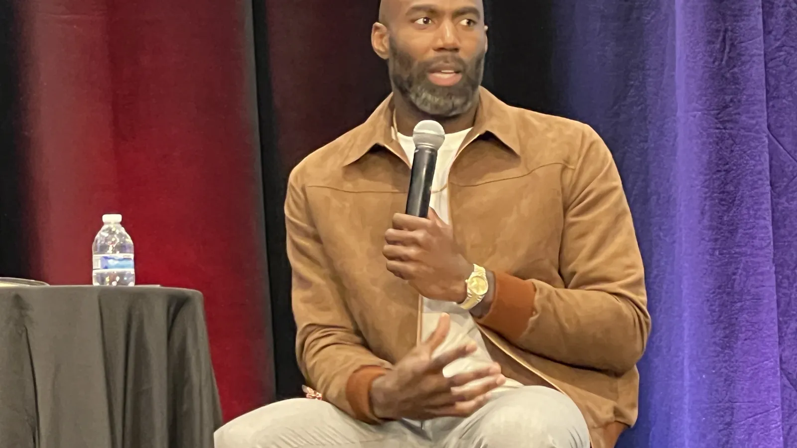 Malcolm Jenkins at book signing