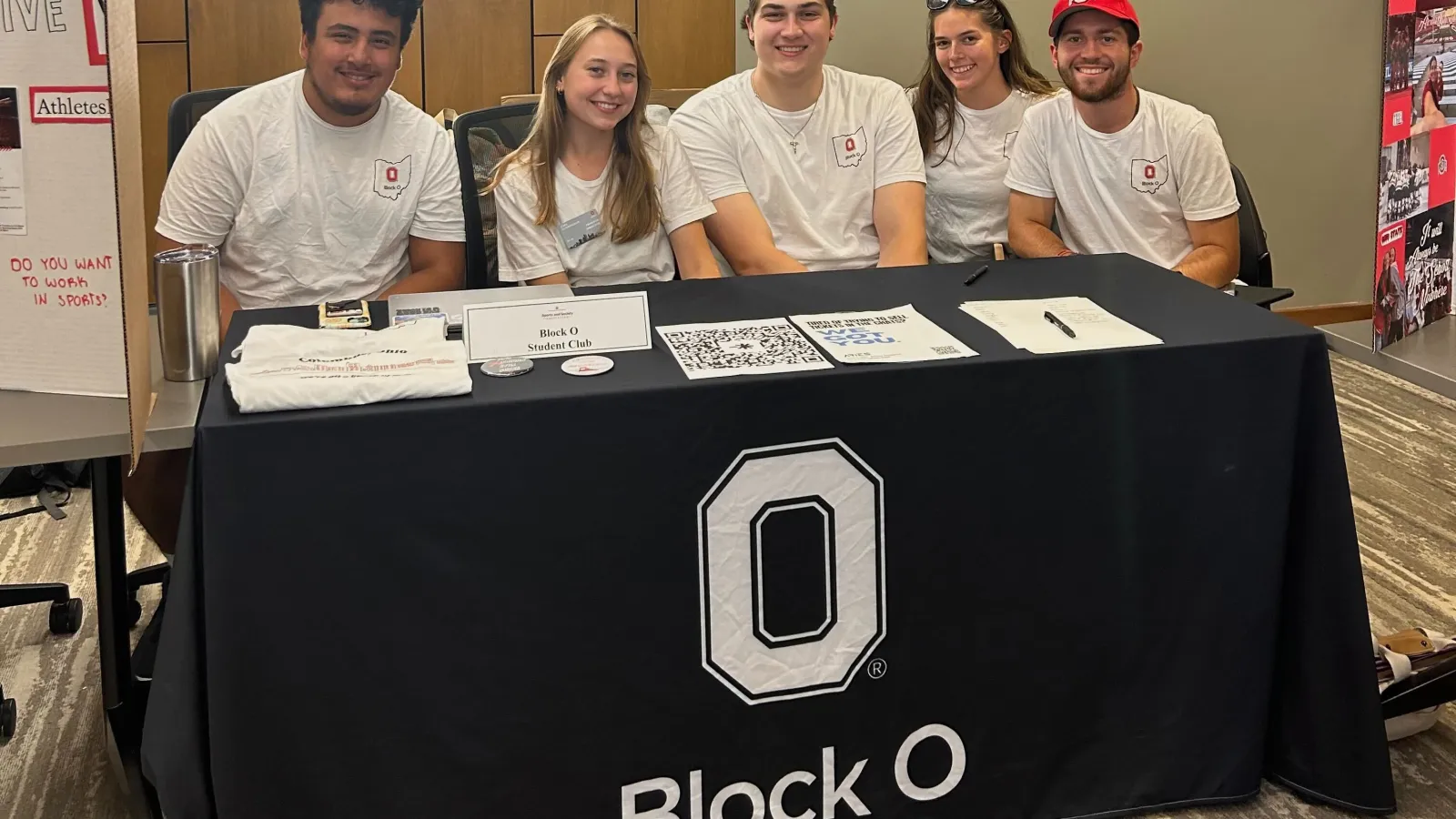Block O table at involvement fair
