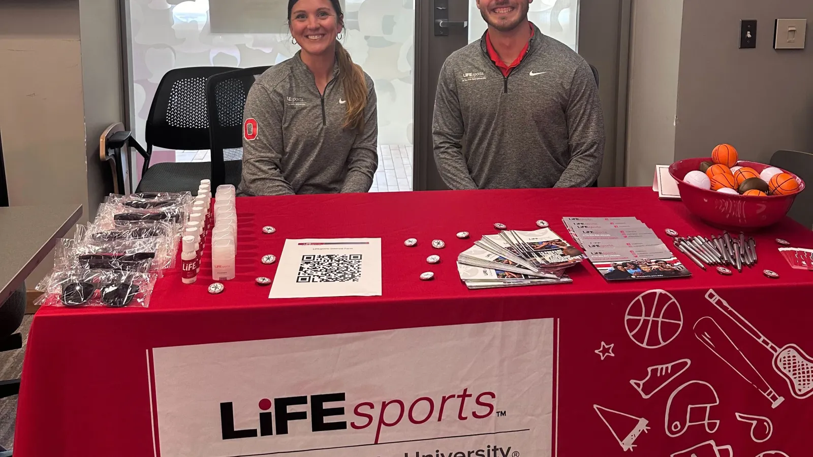 LifeSports table at involvement fair