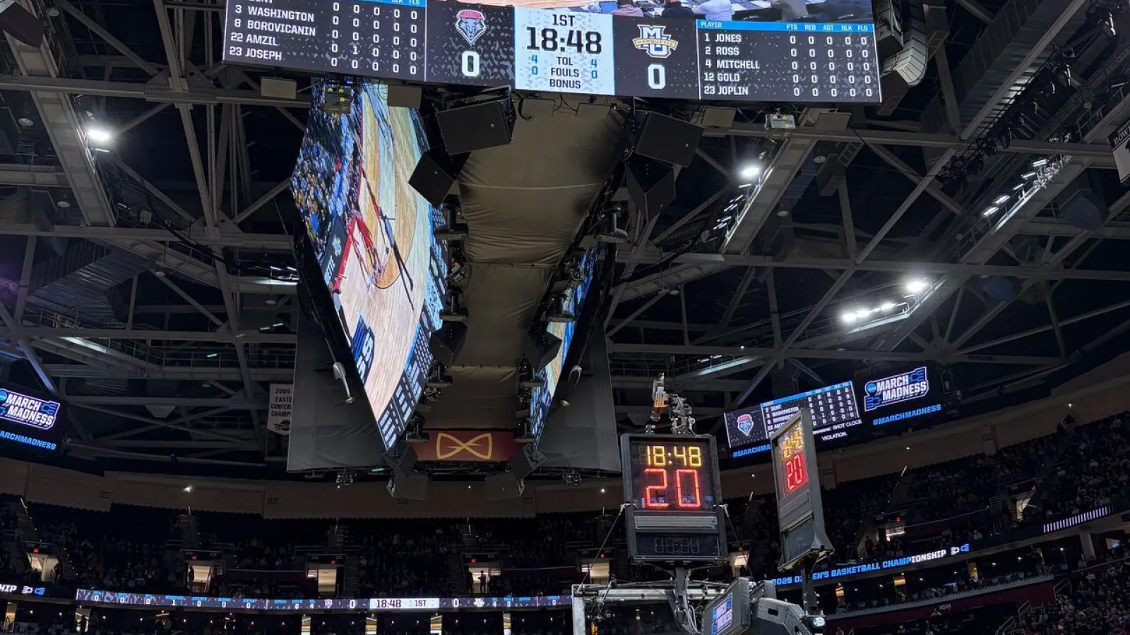post-game at women's final four celebration