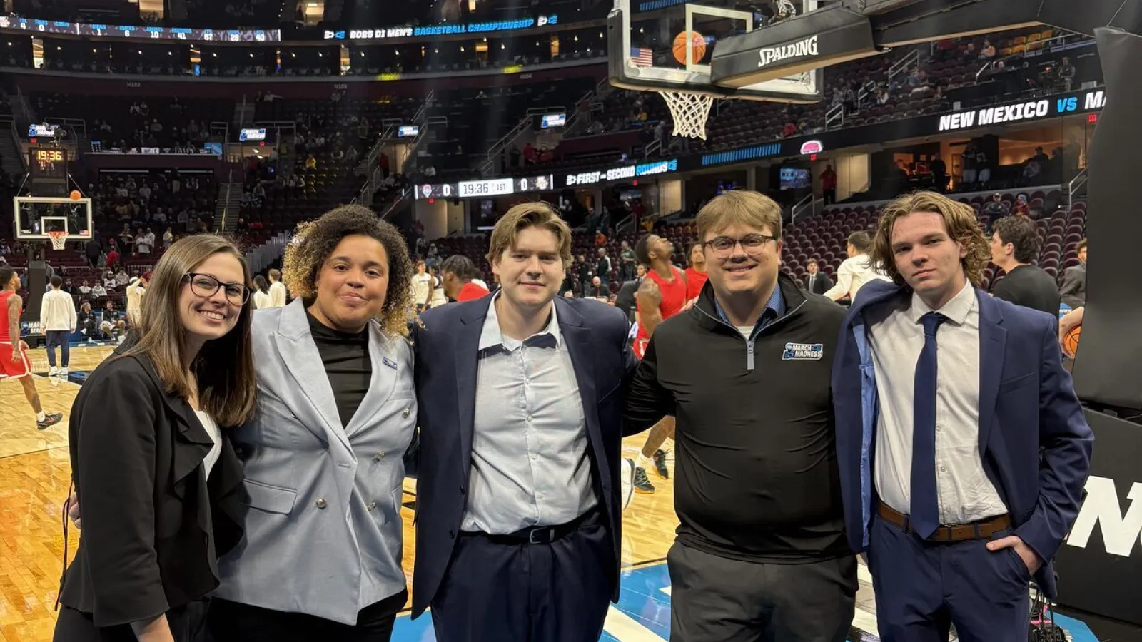 post-game at men's tournament