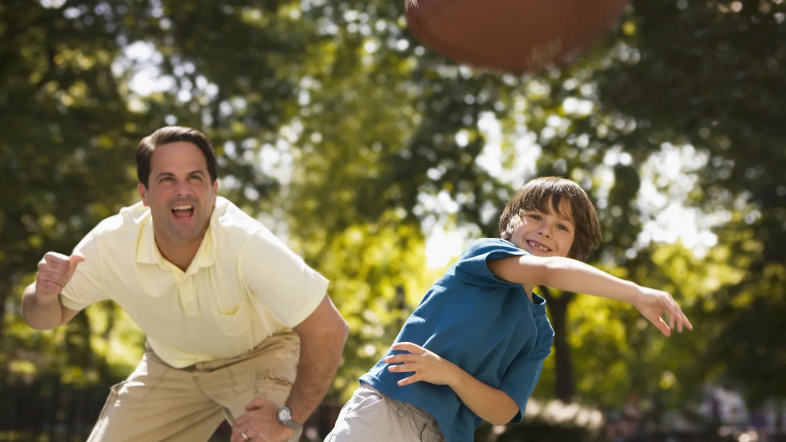 Dad cheering