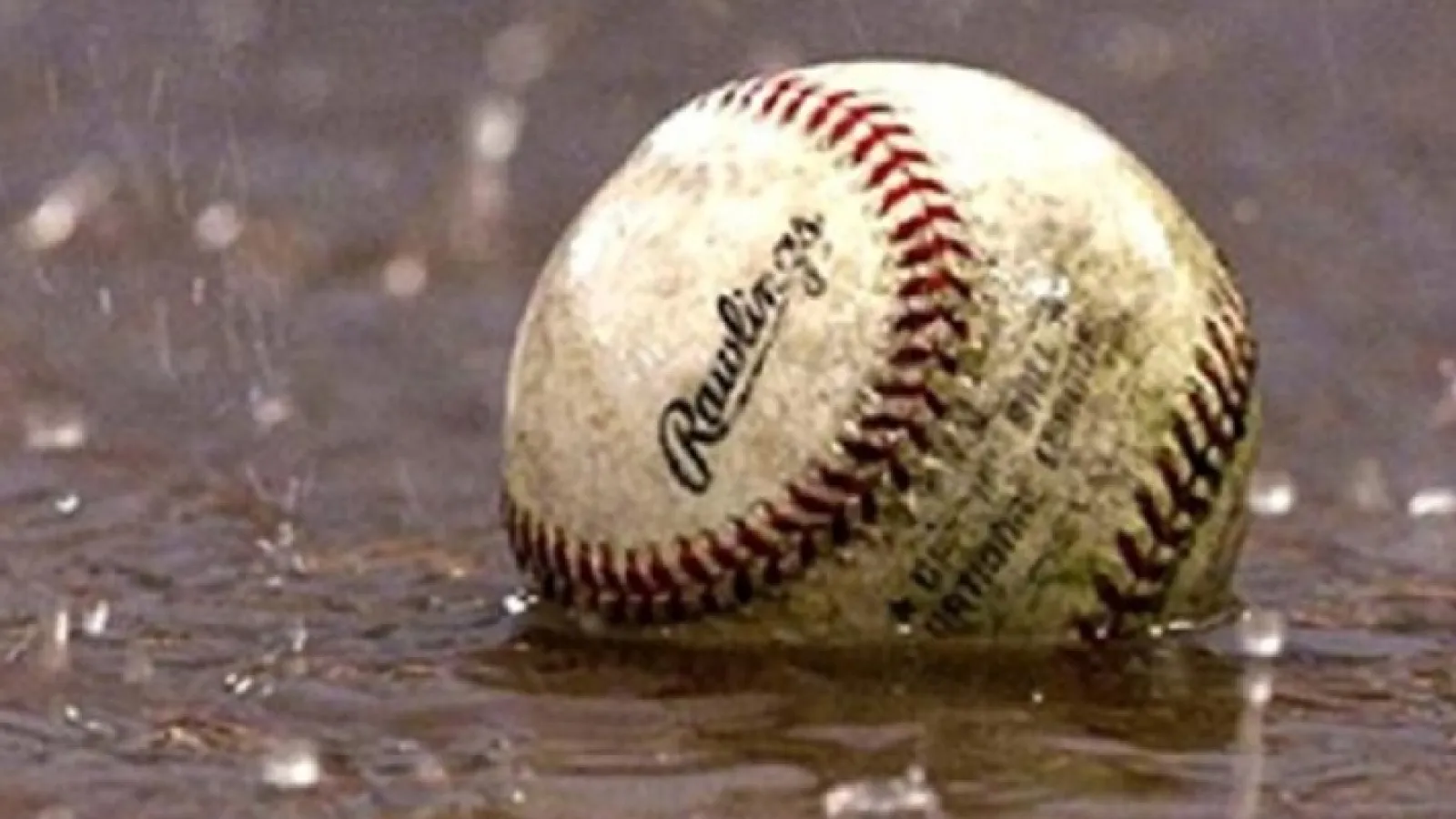 Baseball in the rain