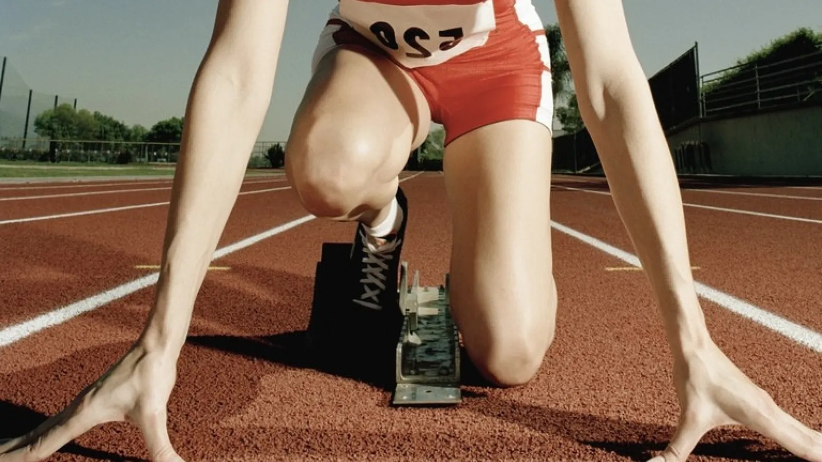 Photo of runner at start