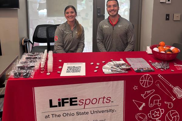 LifeSports table at involvement fair