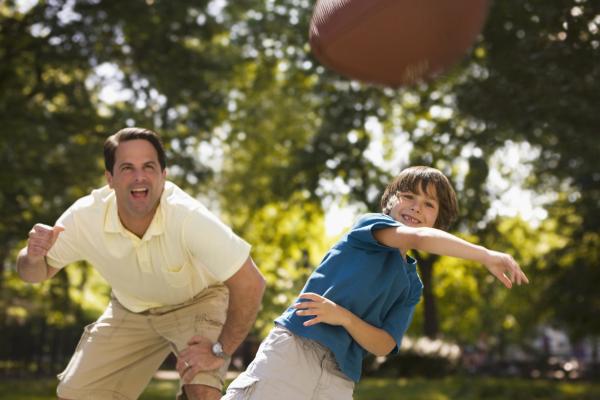 Dad cheering