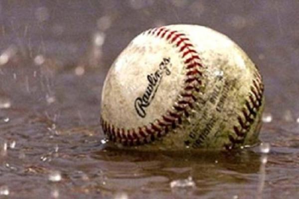 Baseball in the rain
