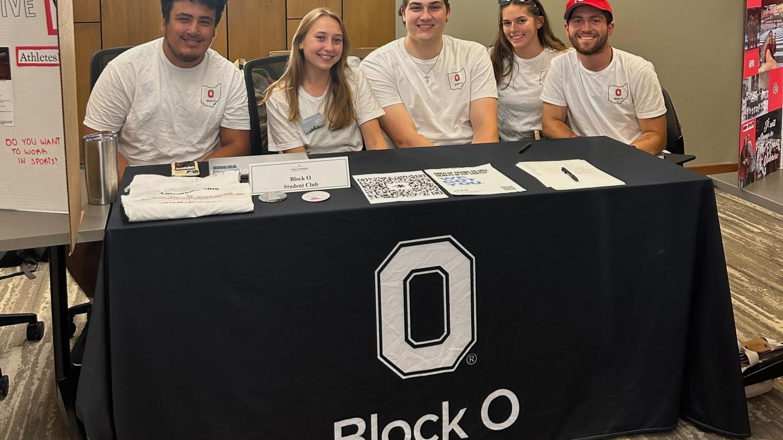 Block O table at involvement fair