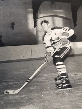 Carter playing hockey